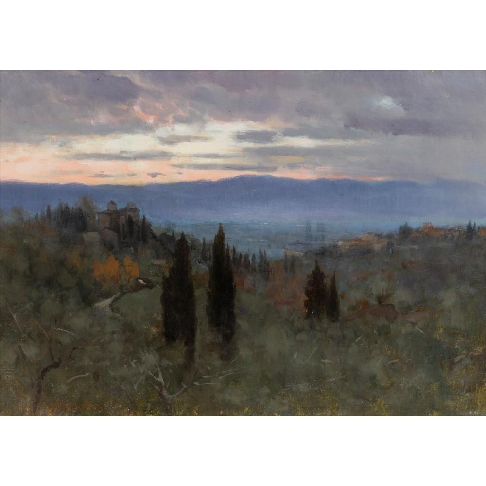 William Heath Wilson comparable auction result: william heath wilson scottish 1829 1947 italianate landscape at dusk