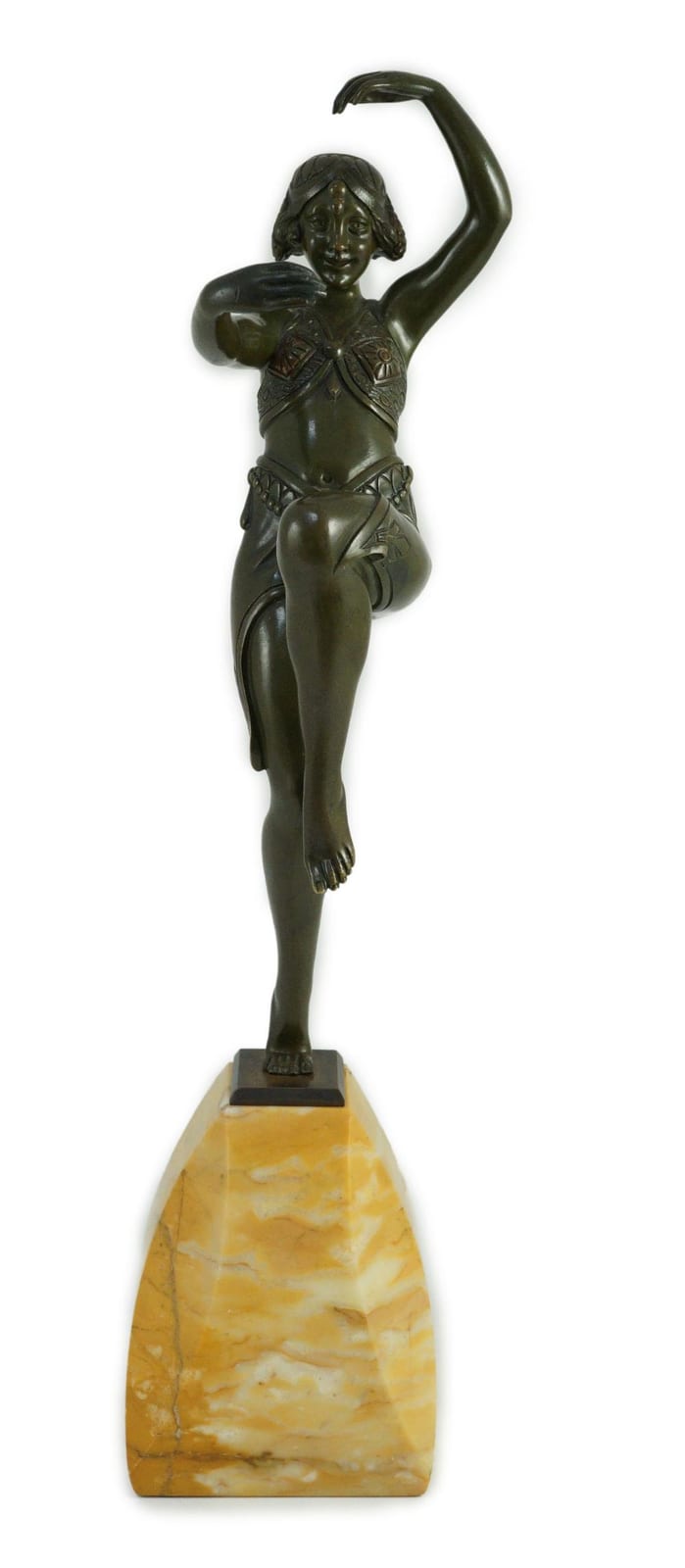 Samuel Lipszyc comparable auction result: samuel lipchytz 1880 1943 a patinated bronze figure of a dancing woman 40cm high