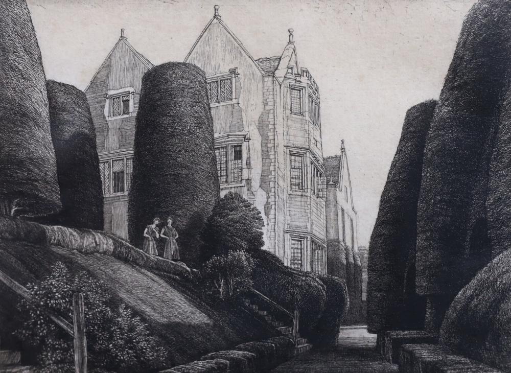 Frederick Landseer Griggs comparable auction result: frederick landseer griggs 1876 1938 owlpen manor 1930 etching 19 x 25 5cm