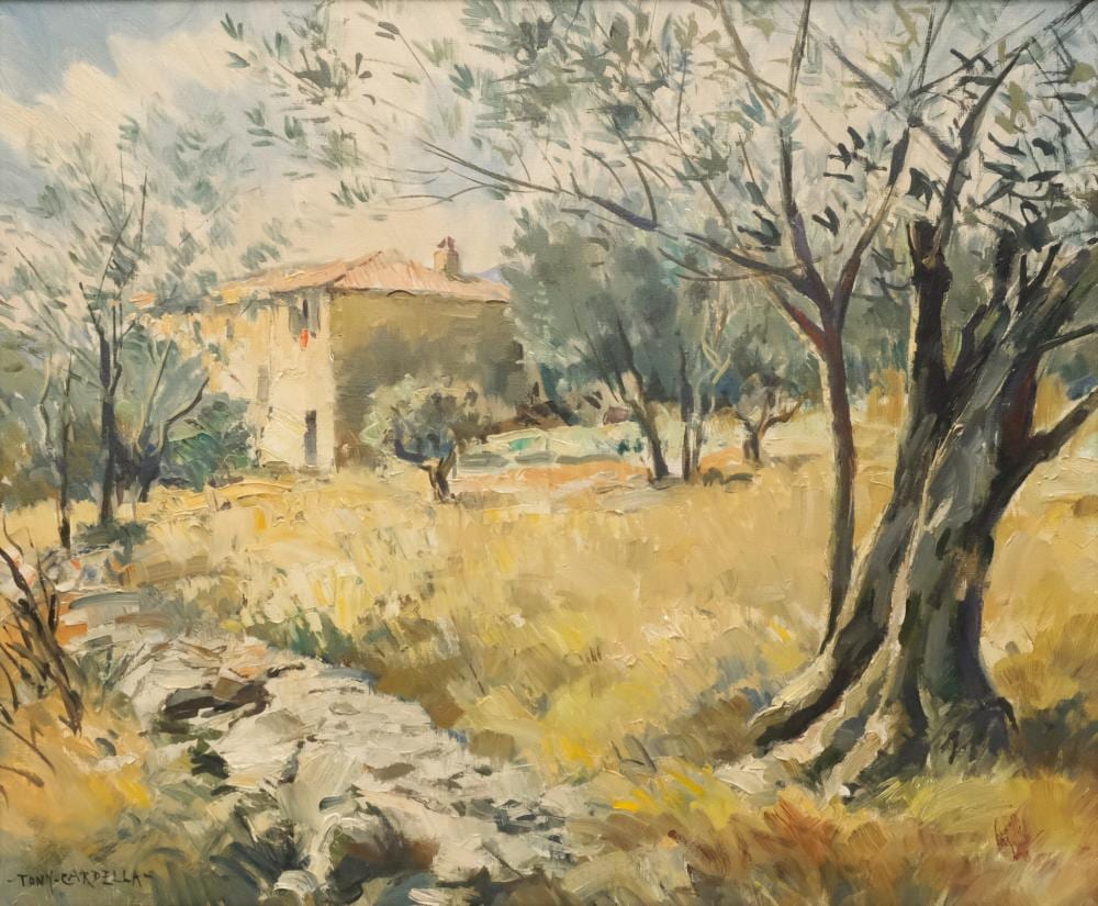 Tony Cardella comparable auction result: tony cardella landscape near grasse