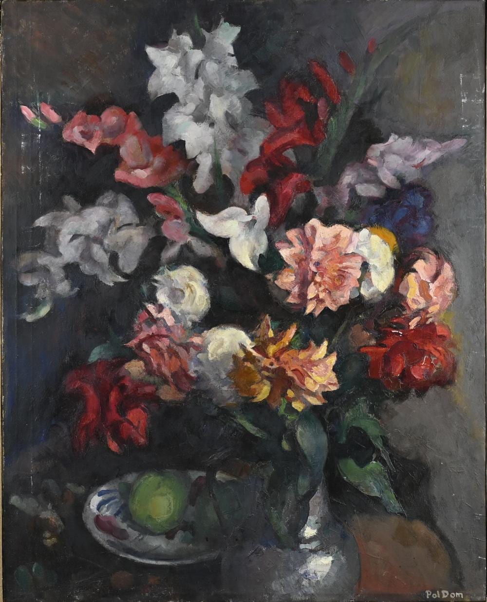 Paul Dom comparable auction result: paul dom flower still life