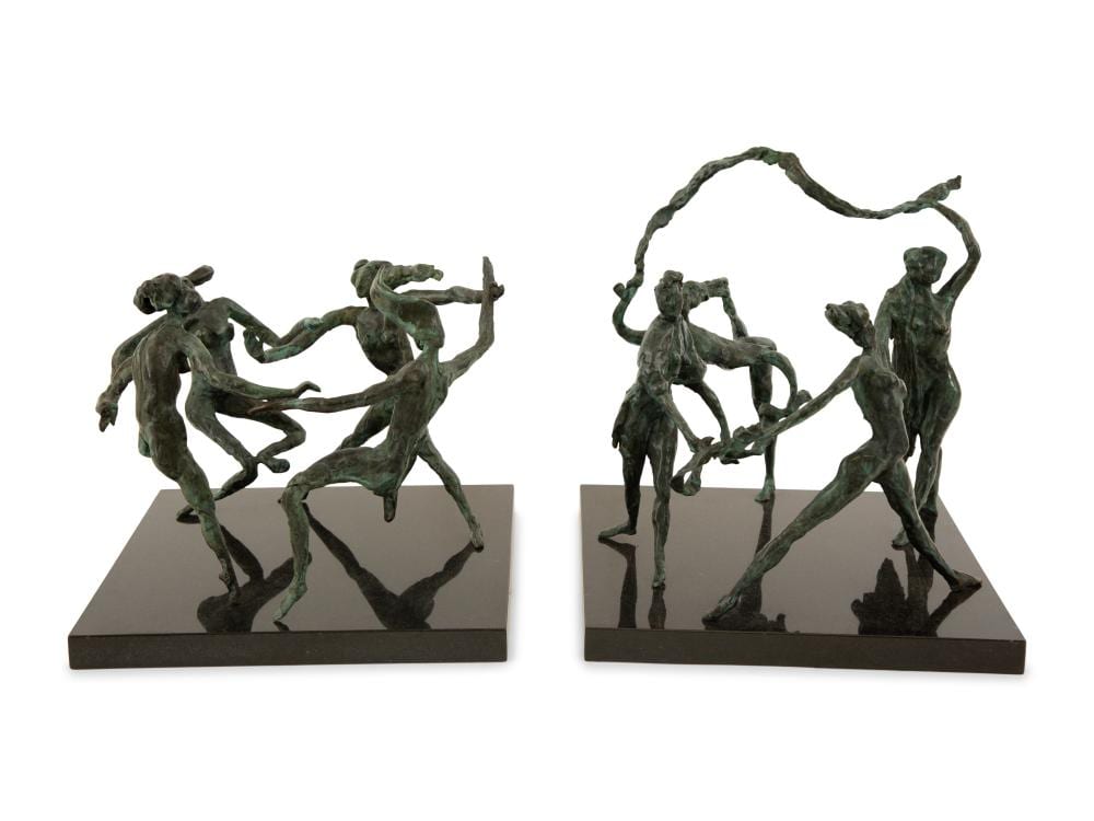 Elbert Weinberg comparable auction result: elbert weinberg american 1928 1991 dancing figures a pair of works