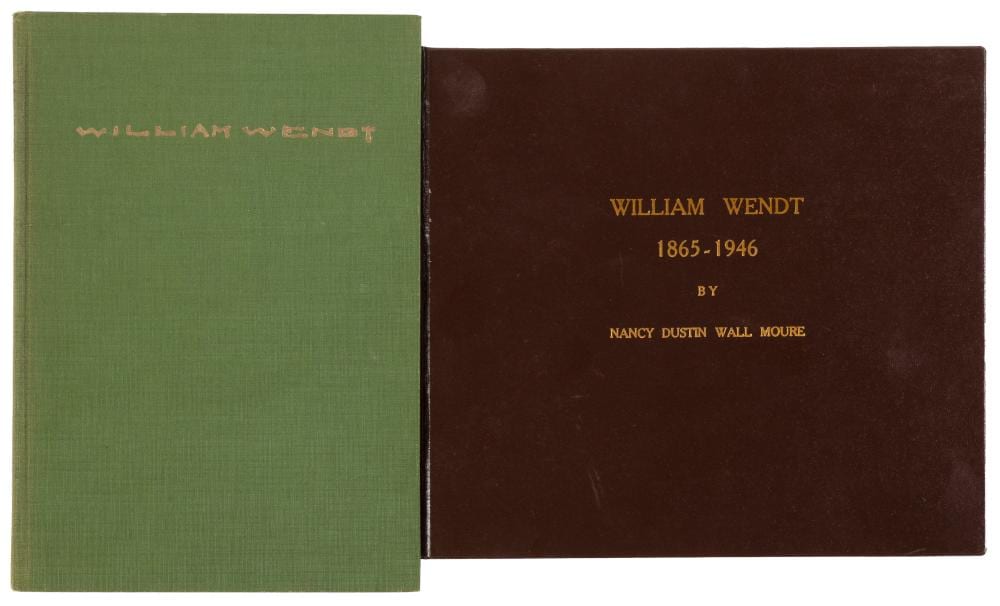 William (1865) Wendt comparable auction result: each volume signed
