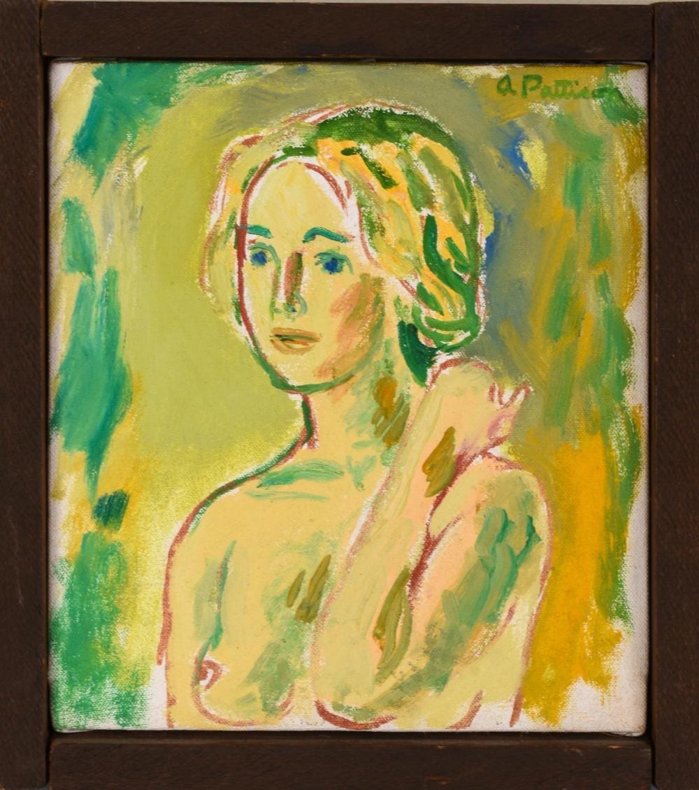Abbott Lawrence Pattison comparable auction result: abbott lawrence pattison 1916 1999 portrait of a nude woman