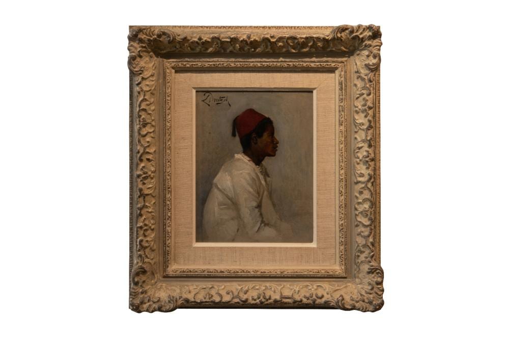 Ludwig Deutsch comparable auction result: ludwig deutsch 1855 1935 young oriental in profile ludwig deutsch 1855 1935 junger orientale im profil