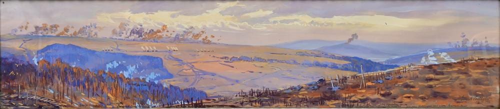 Ernst Vollbehr comparable auction result: vollbehr ebene von verdun 28 ii 1916 battle field of verdun