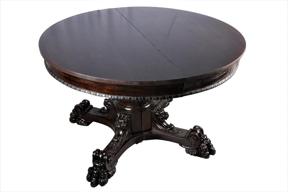 Claw Foot Dining Table sold by Regency Auction House, lot 32 — auction record photograph