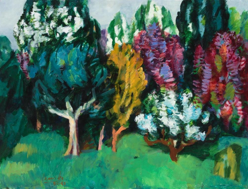 Dietmar Lemcke comparable auction result: dietmar lemcke goldap 1930 2020 berlin gartenbild i frohnauer garten