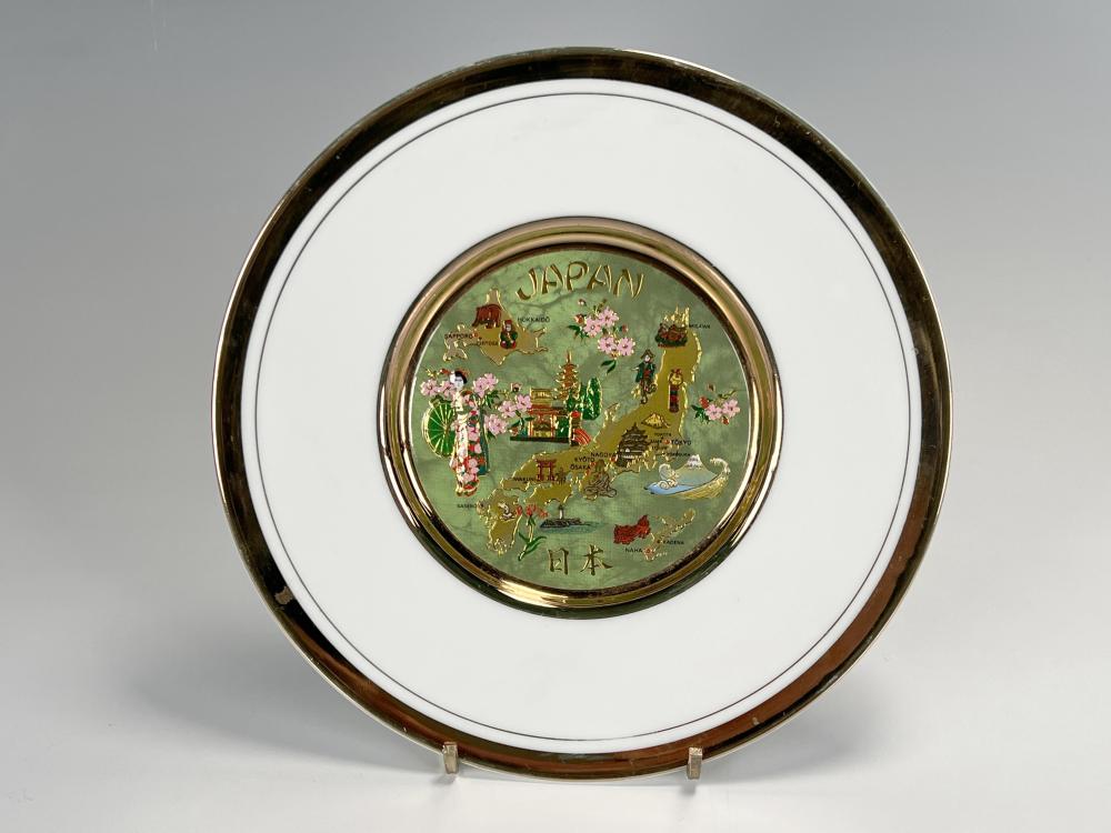 VINTAGE JAPAN ART OF CHOKIN PLATE sold by Converse Auctions, lot 206 — auction record photograph