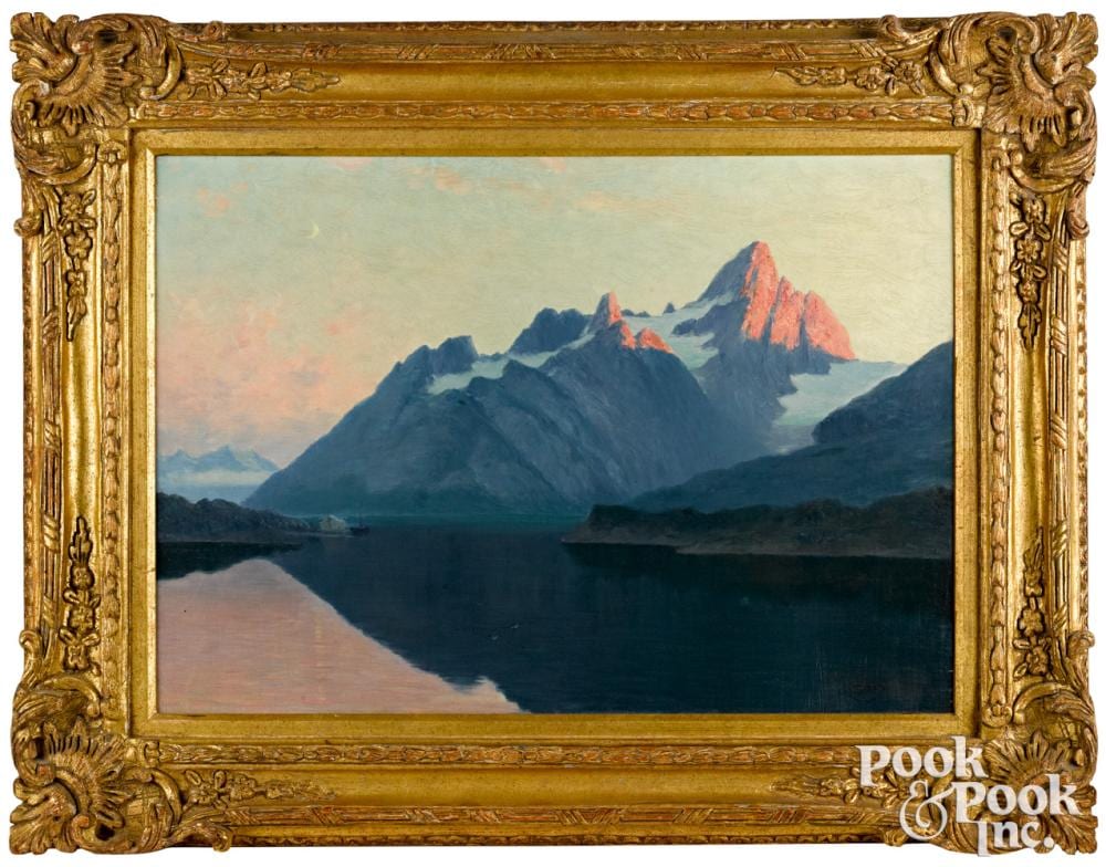Johannes Martin Grimelund comparable auction result: johannes martin grimelund mountainous landscape