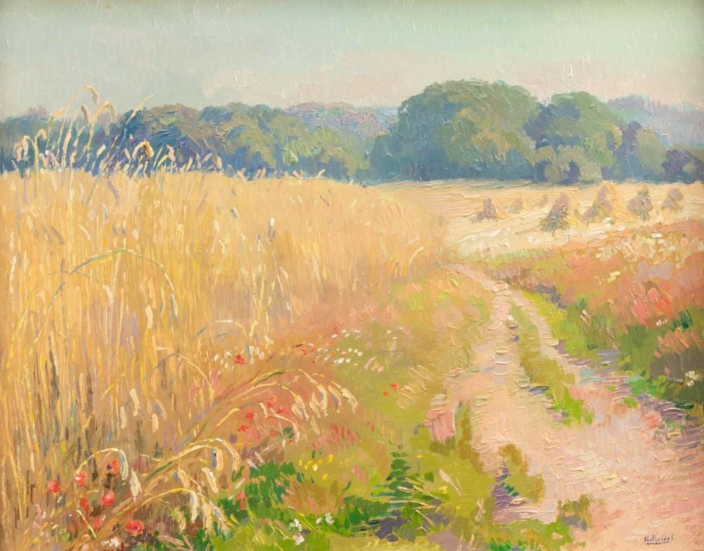 Henri Roidot comparable auction result: henri roidot 1877 1960 korenveld met klaprozen