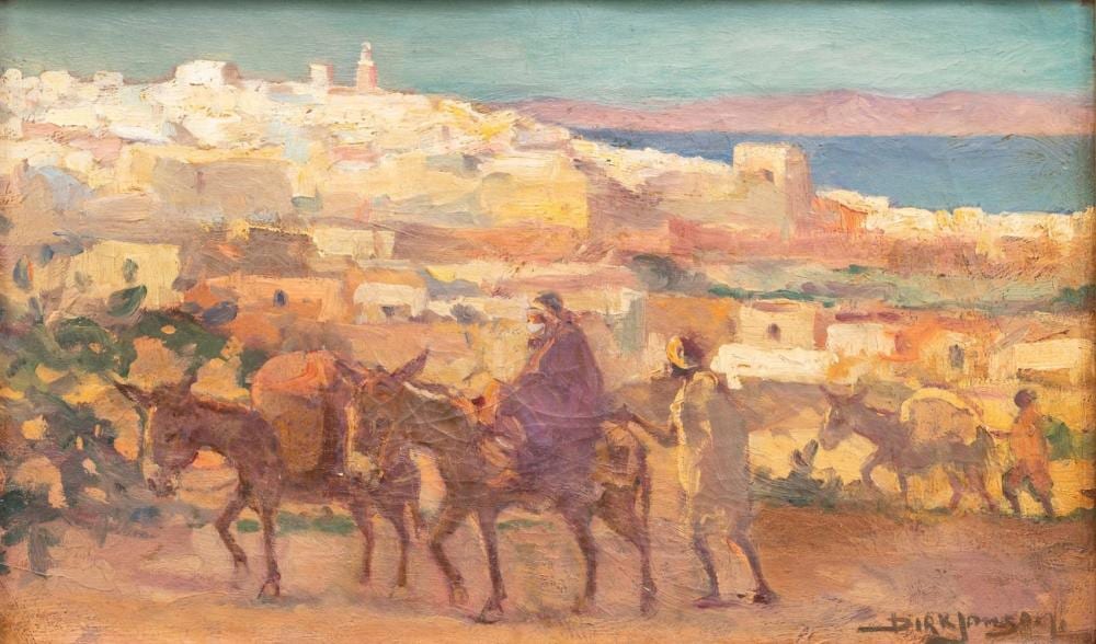 Dirk Jansen comparable auction result: dirk jansen 1878 1952 reizigers bij marokkaanse kustplaats