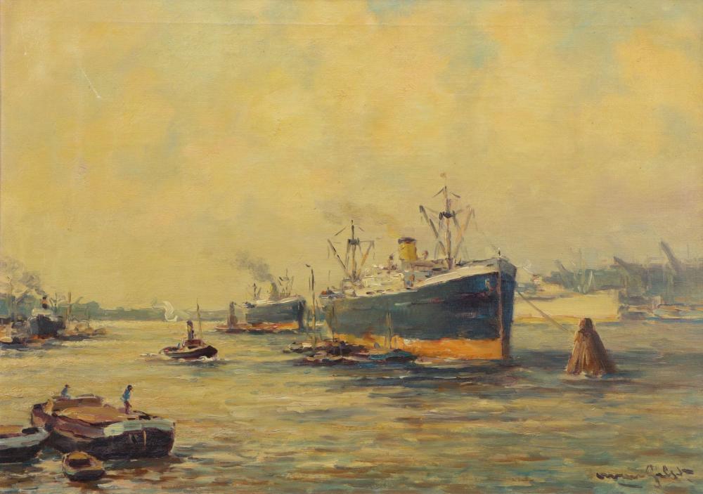 Aarnout van Gilst comparable auction result: aarnout van gilst 1898 1981 bedrijvigheid in de haven van rotterdam