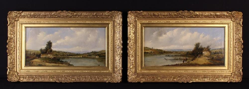 A. H. Vickers comparable auction result: a h vickers 1853 1907 a pair of 19th century oils on canvas landscapes with figures signed lo