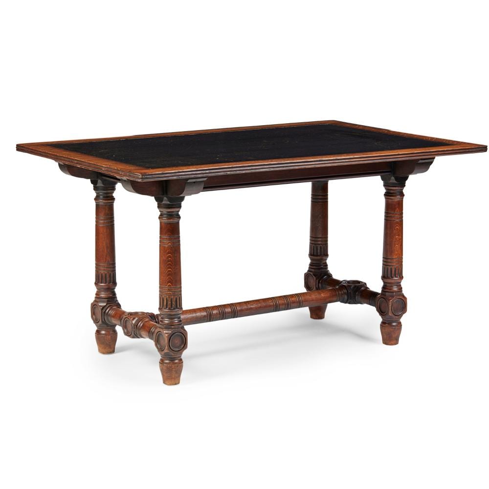 Alfred Waterhouse comparable auction result: alfred waterhouse 1830 1905 designer henry capel london attributed maker library writing table circa 1870