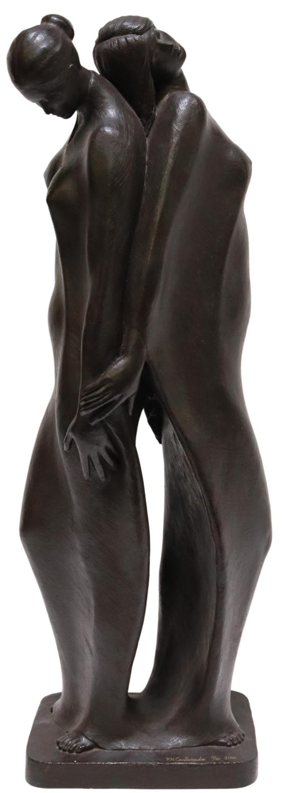 Victor Hugo Castaneda comparable auction result: victor hugo castaneda b 1947 bronze pareja