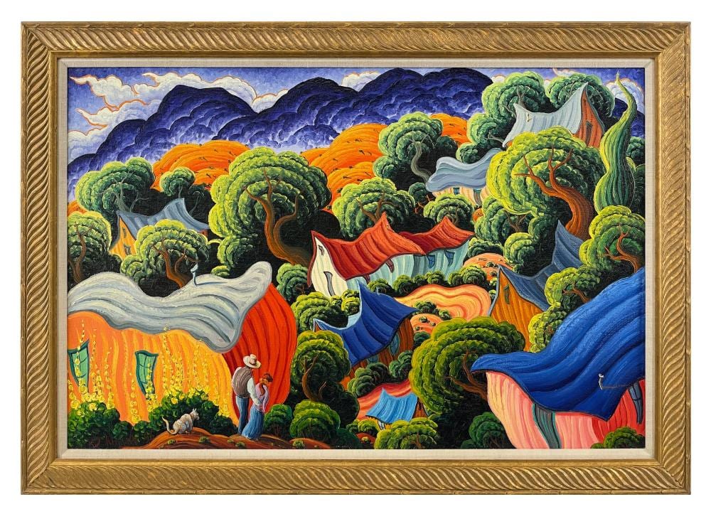 Kim Douglas Wiggins comparable auction result: kim douglas wiggins spring in the jicarilla oil on canvas