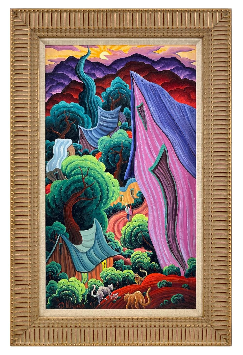 Kim Douglas Wiggins comparable auction result: kim douglas wiggins companeros oil on board