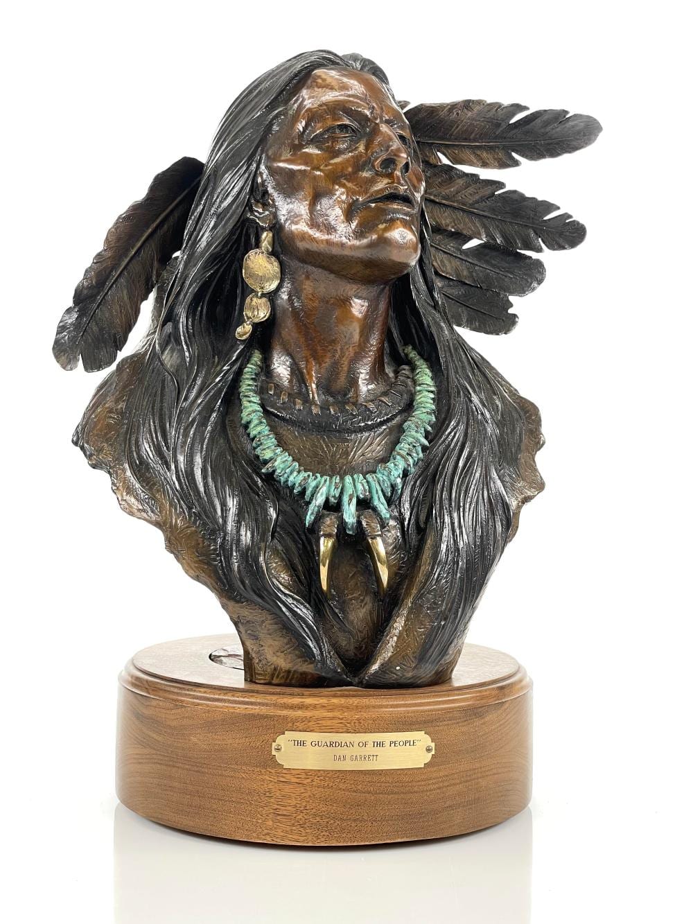 Dan Garrett comparable auction result: dan garrett the guardian of the people bronze sculpture