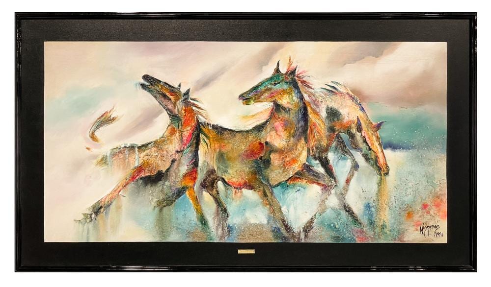 michael nisperos thunder oil on canvas · Bradford's · 2022-11-06 Michael Nisperos comparable auction result: michael nisperos thunder oil on canvas