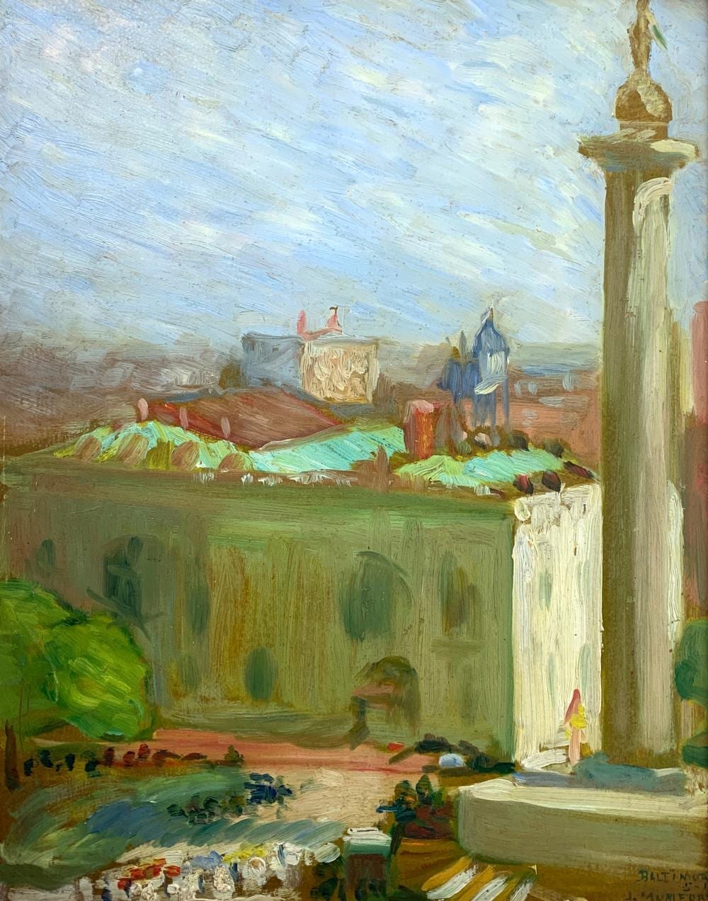 Jane Jarvis Mumford comparable auction result: jane jarvis mumford 1878 1948 baltimore 1915 oil on artist board
