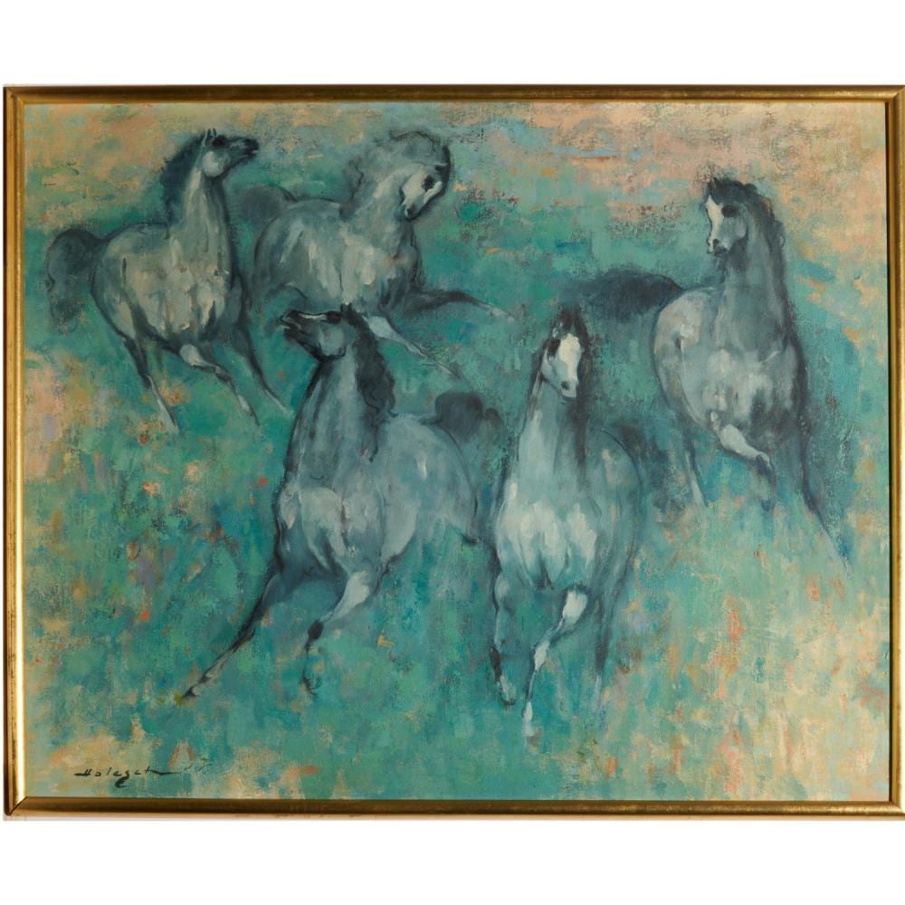 Denes De Holesch comparable auction result: denes de holesch oil on canvas