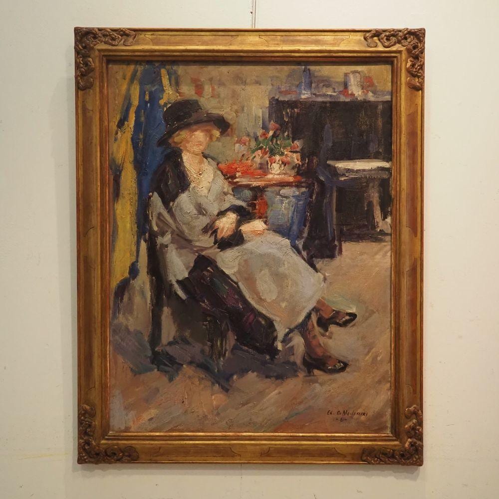 edmond de meulenaere 1884 1963 huile sur toile travail au pinceau et a · Salle de Ventes Saint-Job · 2022-10-03 Edmond de Meulenaere comparable auction result: edmond de meulenaere 1884 1963 huile sur toile travail au pinceau et a