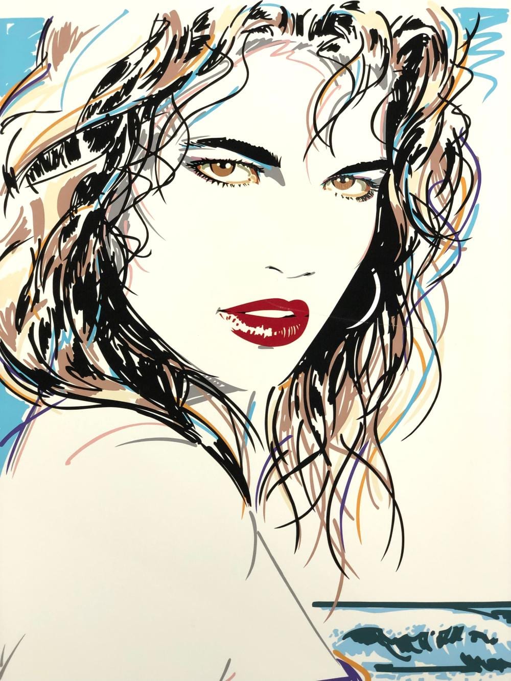 Dennis Mukai comparable auction result: dennis mukai summer serigraph