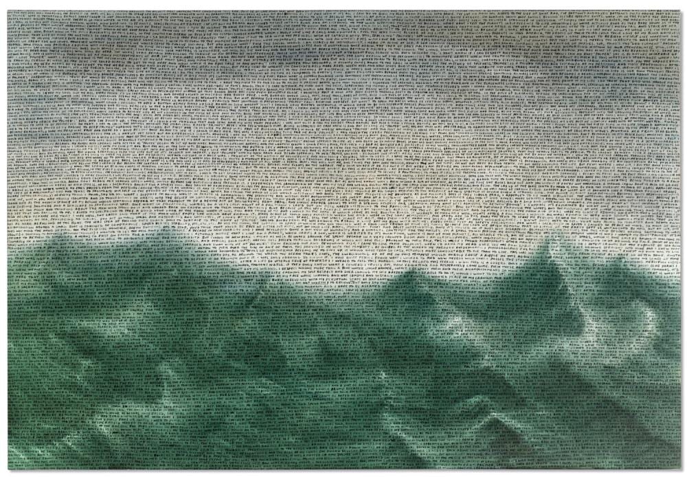 Sean Landers comparable auction result: sean landers b 1962 naval gazer oil on canvas 79 7 8 x 116 7 8in 203 x