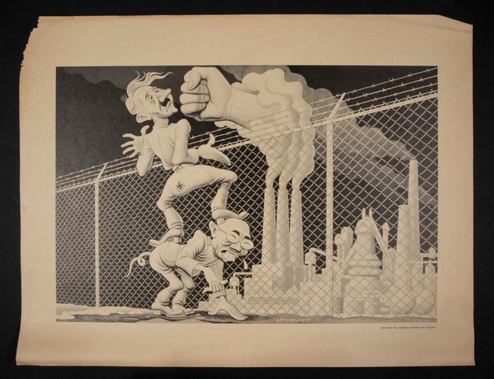 Boris Artzybasheff comparable auction result: boris artzybasheff ny ct russia 1899 1965