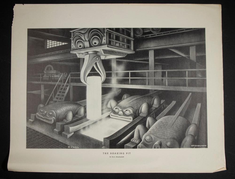 Boris Artzybasheff comparable auction result: boris artzybasheff ny ct russia 1899 1965
