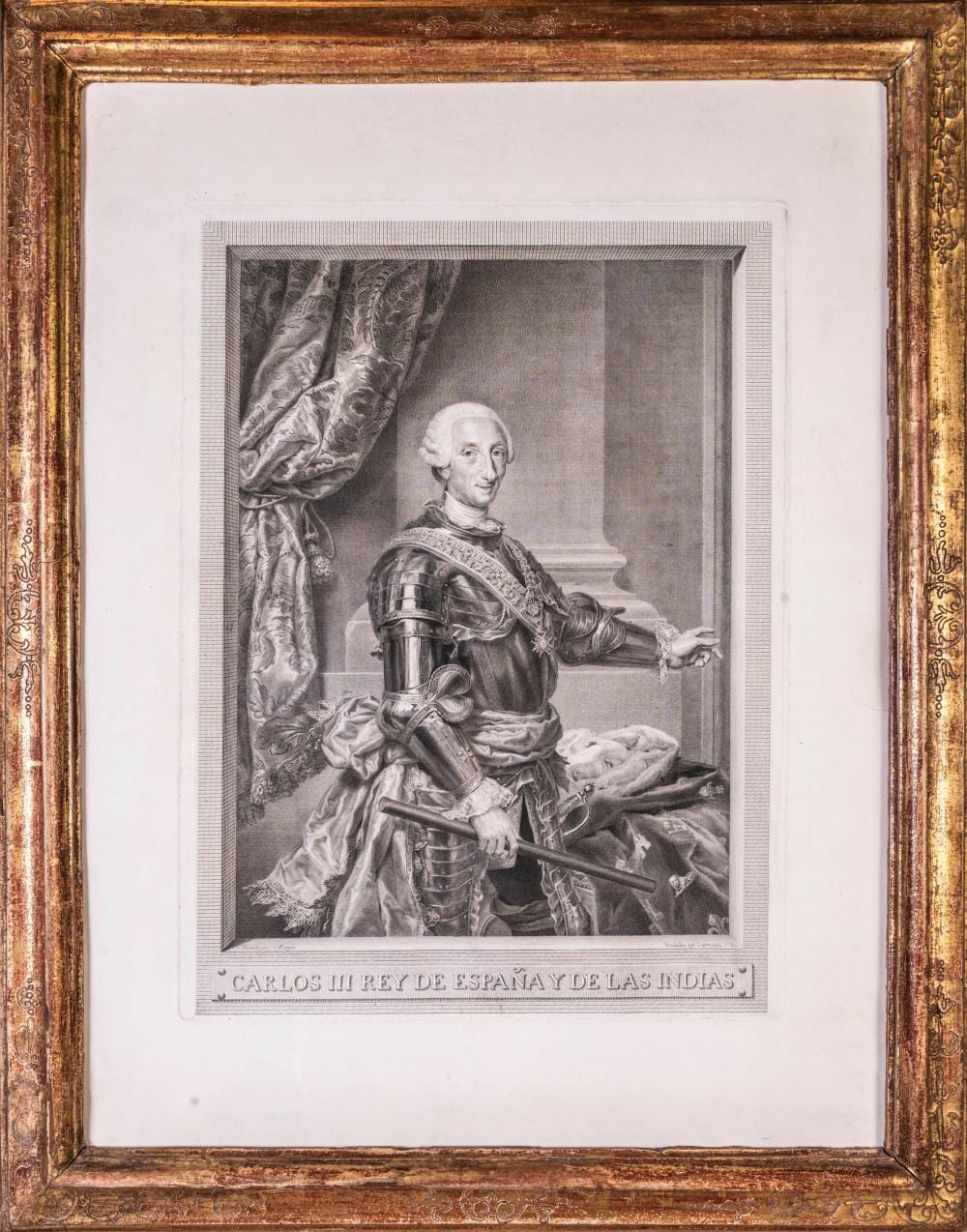 Manuel Salvador Carmona comparable auction result: manuel salvador carmona 1734 1820 after anton raphael mengs 1728 1779 charles iii king of spain and the indes