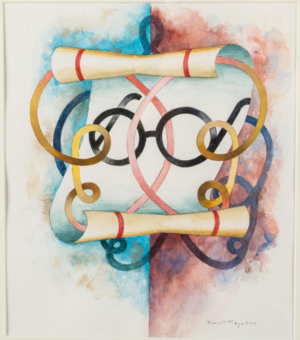 Everett Mayo comparable auction result: everett mayo nc b 1947 harry s script w c
