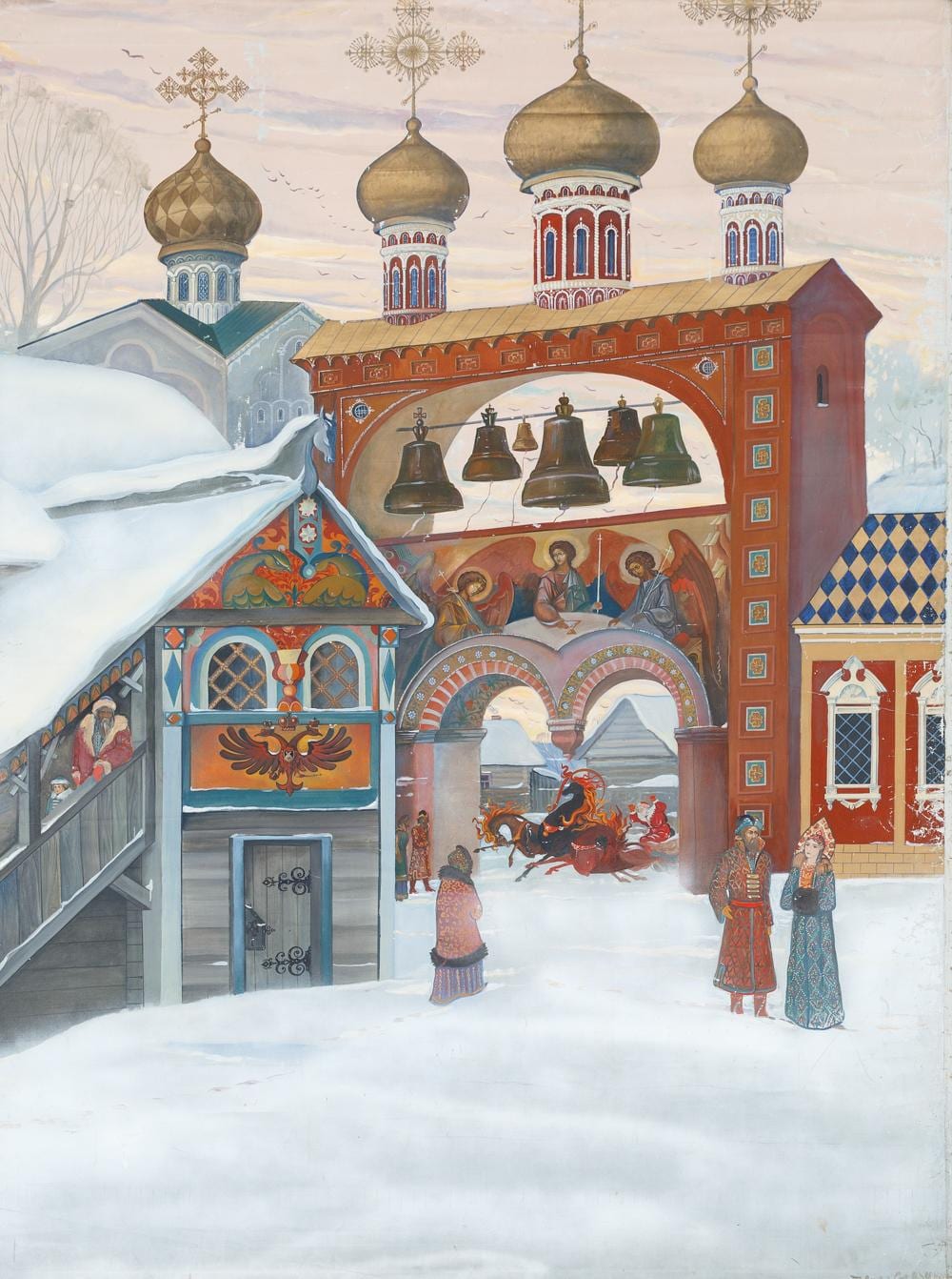 Il'ja Sergeevic Glazunov comparable auction result: view of a kremlin