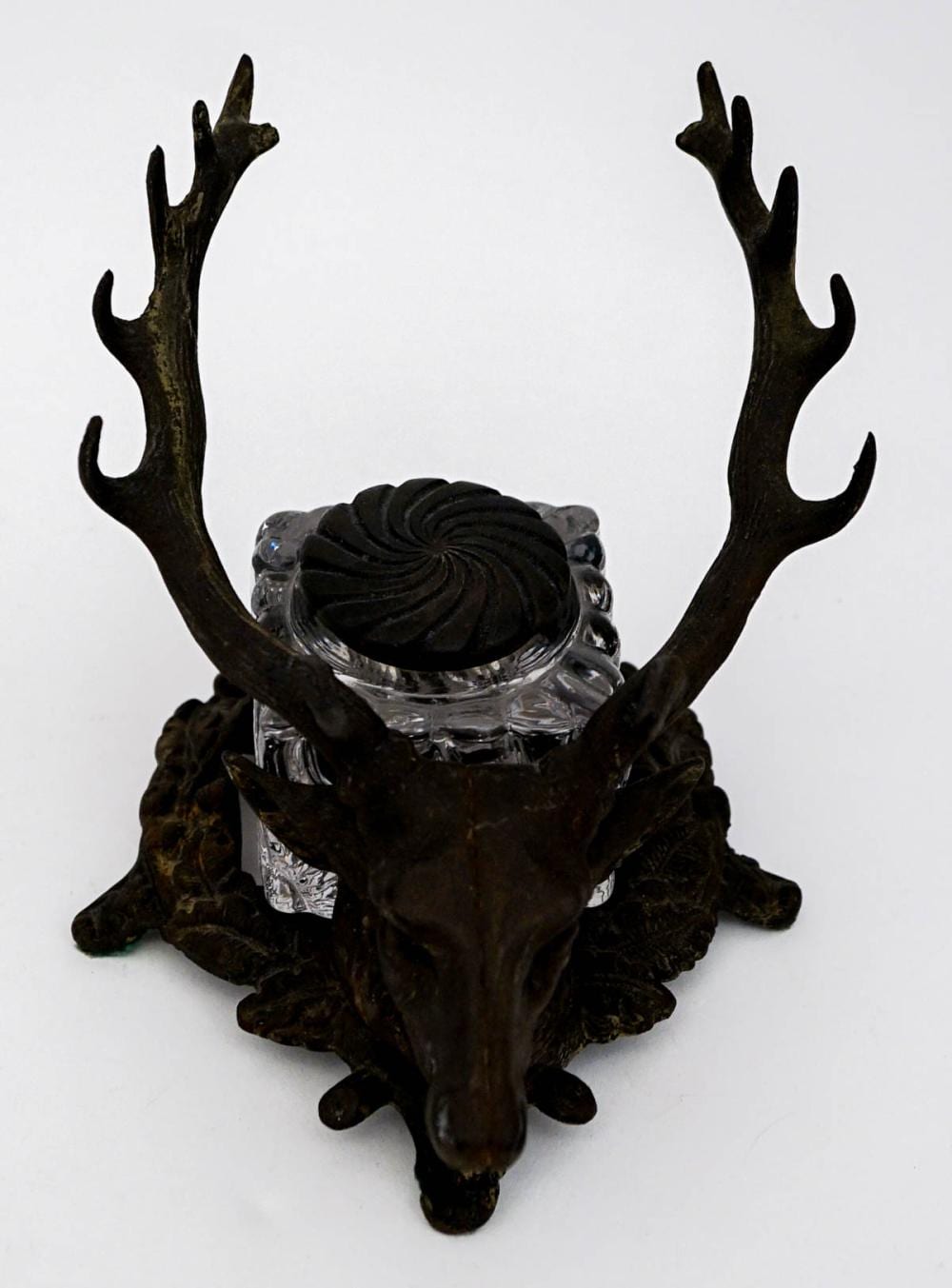 Vintage Bradley and Hubbard Elk Inkwell sold by Grant Zahajko Auctions, LLC, lot 737 — auction record photograph