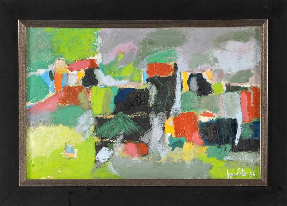 Angelo Ippolito comparable auction result: angelo ippolito new york 1922 2002 landscape oil on canvas 11 x 17 framed 15 x 21