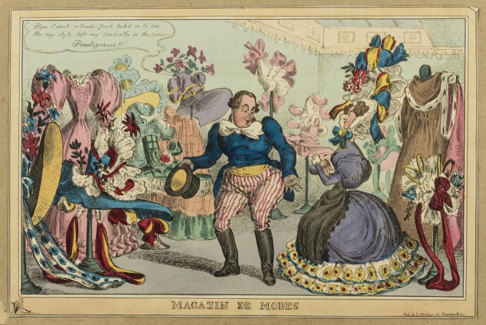 Georgian satire.- Heath (William, 1794-1840) and others. Fine scrap album compiled circa 1829 with over 60 caricatures, including 26 by William Heath, c. 1829. sold by Forum Auctions - UK, lot 94 — auction record photograph