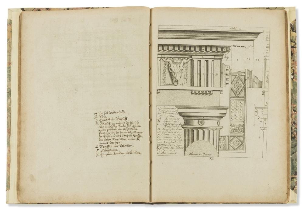 Vignola (1507) comparable auction result: vignola giacomo barozzi da reigle des cinq ordres d architecture amsterdam justus danckers c 1700