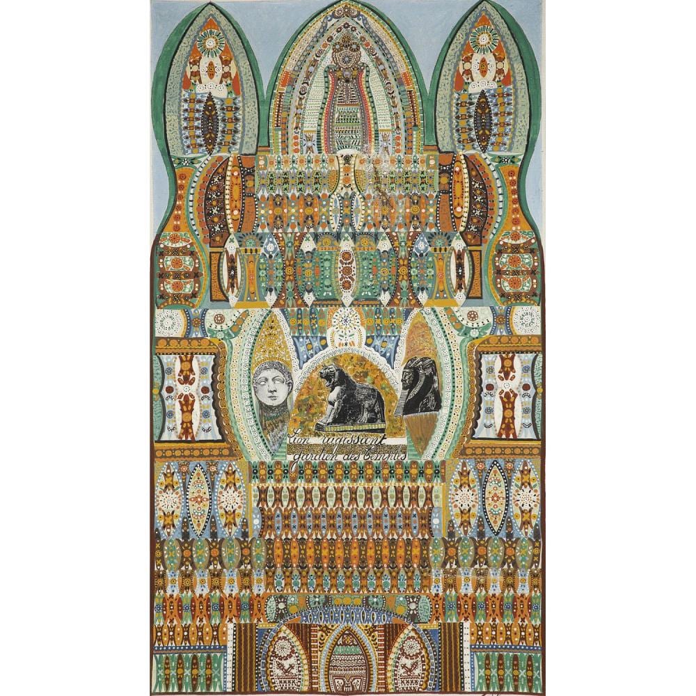 Augustin Lesage comparable auction result: augustin lesage 1876 1954 lion rugissant gardien des temples 1937 huile sur toile sign e et dat e 1937 en bas droite