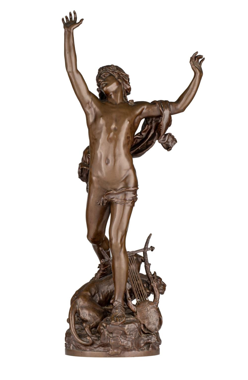 Raoul Charles Verlet comparable auction result: raoul verlet 1857 1923 the sorrow of orpheus patinated bronze h 62 cm