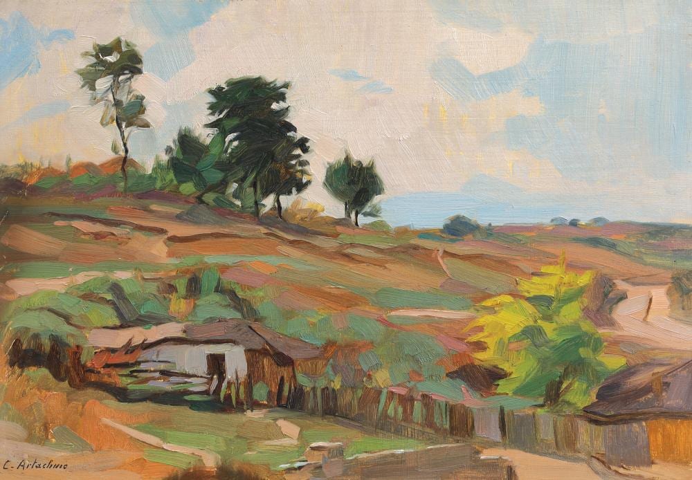 constantin artachino landscape from dobrogea · A10 by Artmark · 2022-10-25 Constantin Artachino comparable auction result: constantin artachino landscape from dobrogea