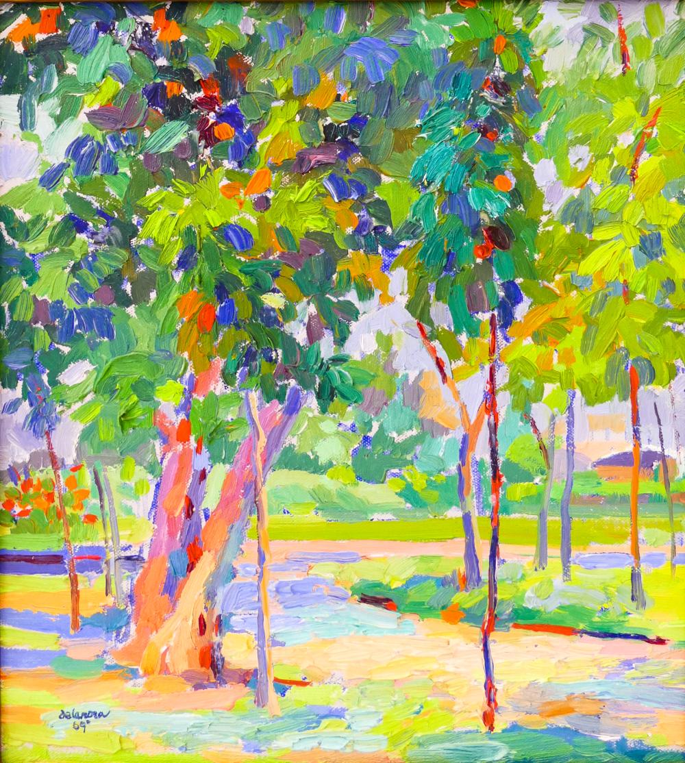 Ibarra de la Rosa comparable auction result: ibarra de la rosa 1943 1997 philippines rizal park manila oil on canvas 1969