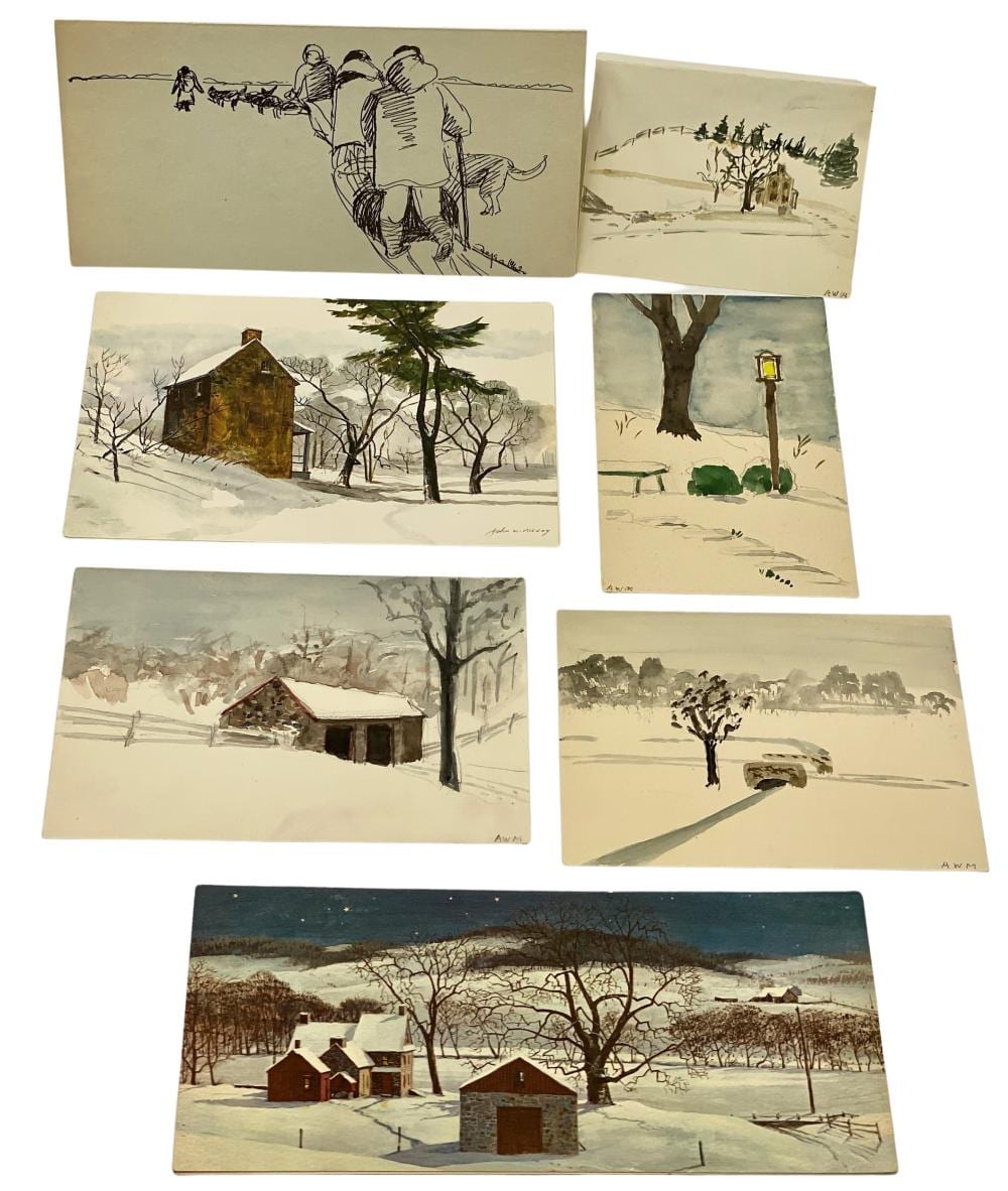 Ann Wyeth McCoy comparable auction result: christmas cards by ann wyeth mccoy