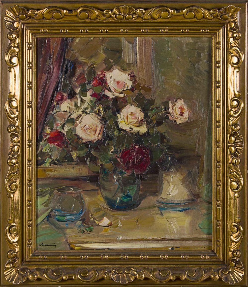 Alve Valdemi del Mare comparable auction result: alve valdemi del mare jarr n con flores