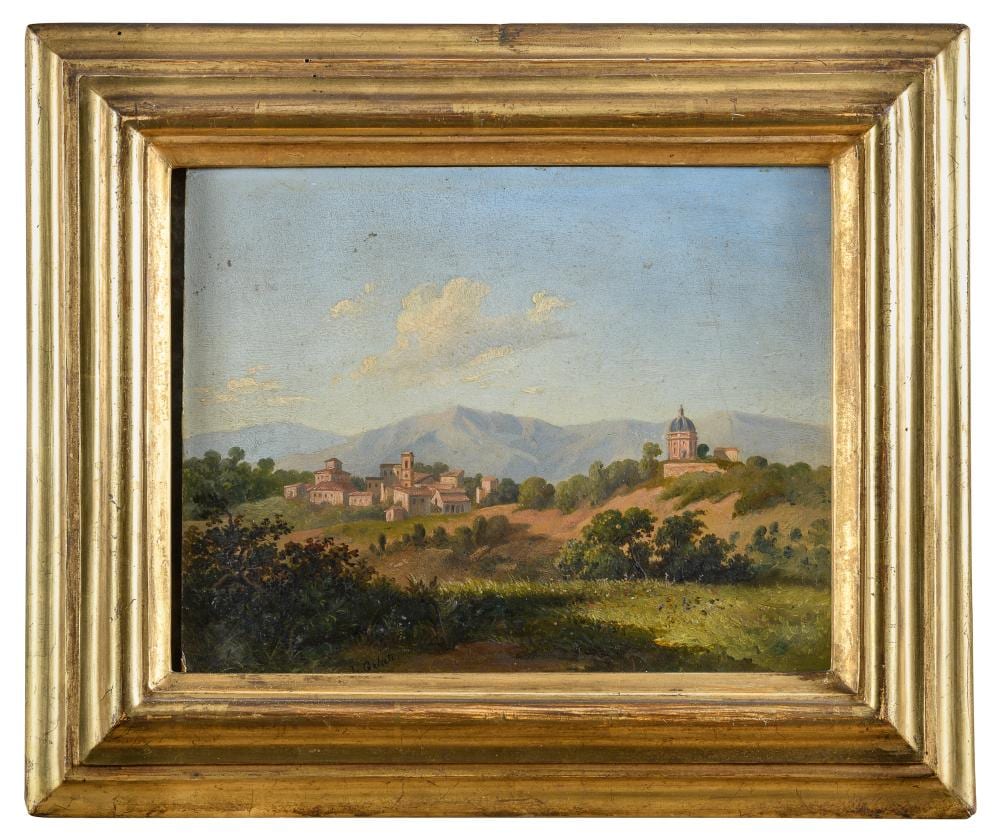 Lorenzo Gelati comparable auction result: oil landscape by lorenzo gelati
