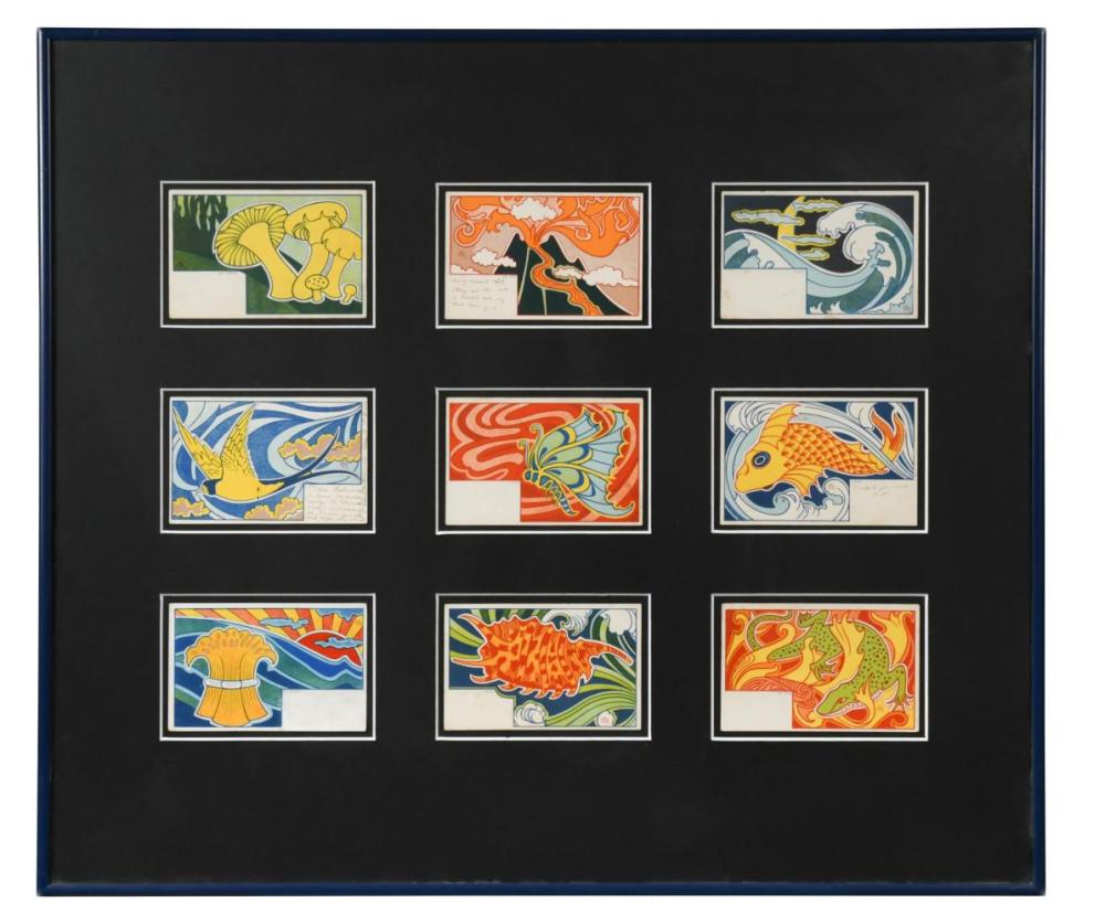 Ghisbert Combaz comparable auction result: gisbert combaz 1869 1941 a group of nine art nouveau postcards