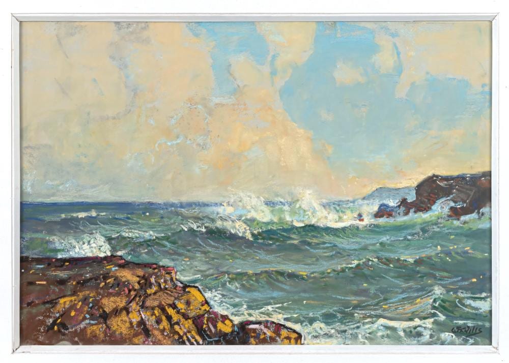 Walter Gilbert Wiles comparable auction result: walter gilbert wiles british 1875 1966 coast near cape town south africa pastel signed lower right 13 x 19 in 33 6 x 49cm