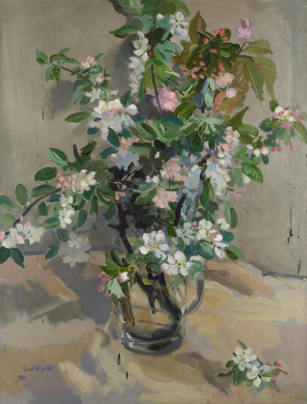 paul wyeth 1920 1983 white and pink blossoms 1975 · Pananti Casa D'Aste SRL · 2022-10-21 Paul James Logan Wyeth comparable auction result: paul wyeth 1920 1983 white and pink blossoms 1975
