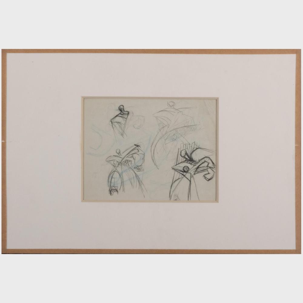 Raymond Duchamp-Villon comparable auction result: raymond duchamp villon 1876 1918 etude de chevaux