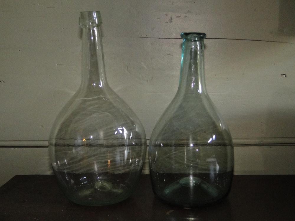TWO ANTIQUE BOTTLES sold by D. L. Straight Auctioneers, lot 48 — auction record photograph